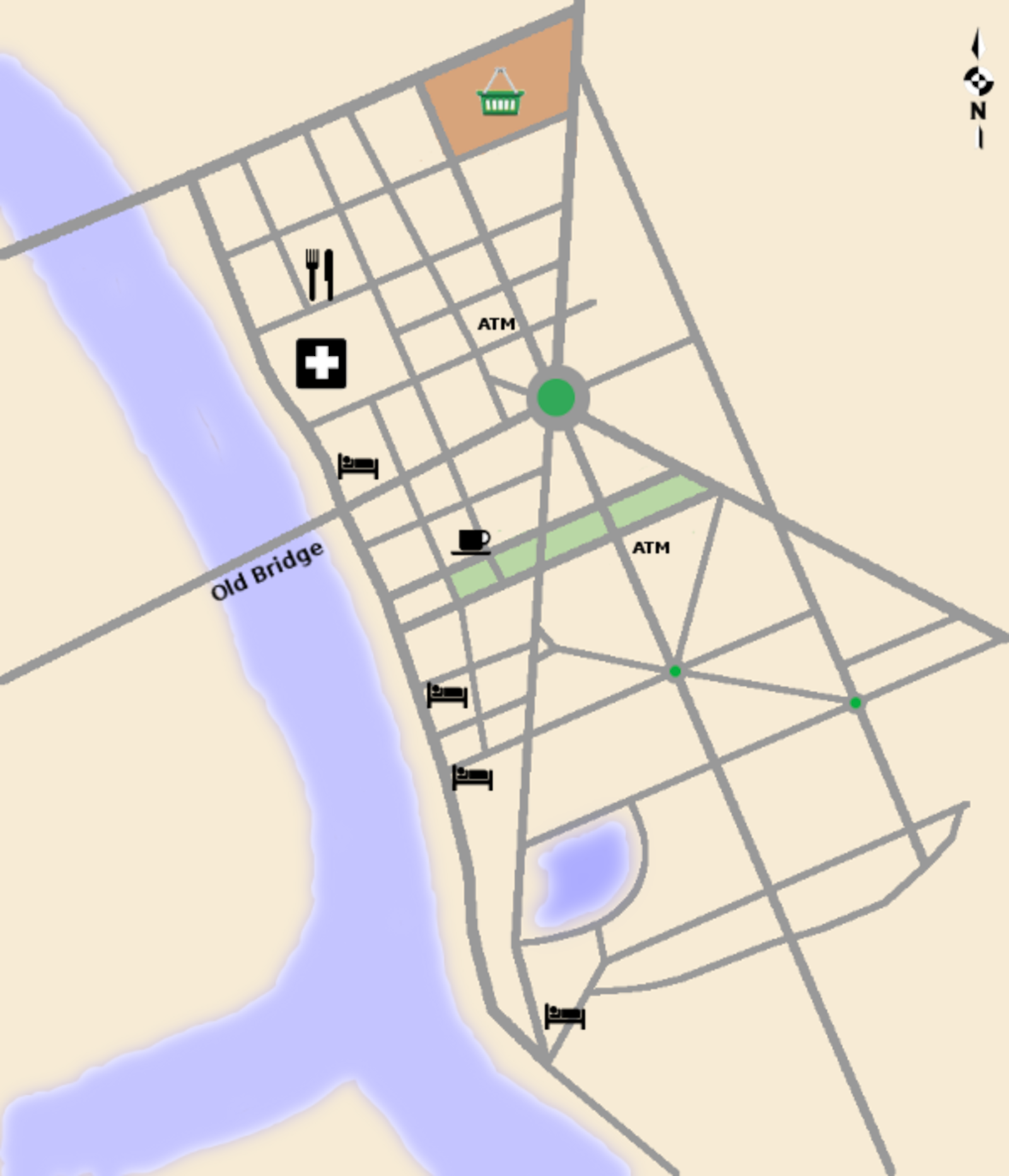 Map of Kampot Town