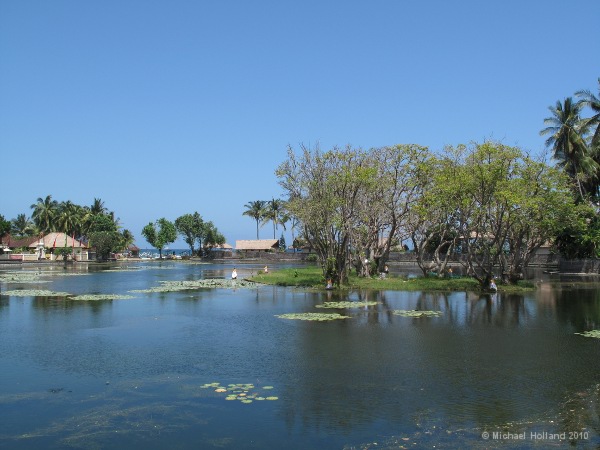 The lagoon in Candidasa, east Bali