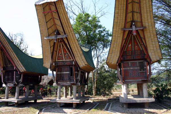 The rice stores of the royal village