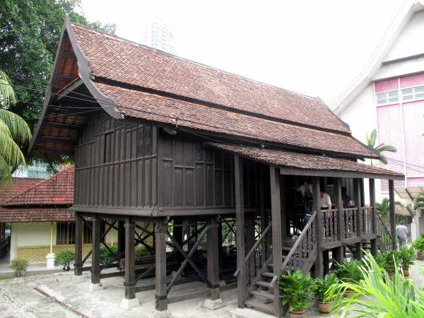 A traditional Malay house in the grounds of the National Museum