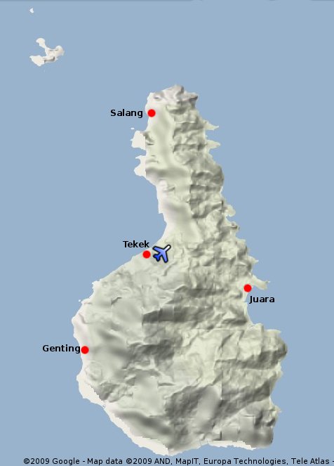 Tioman Island Area Map