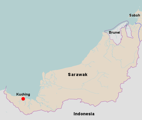 Map of Sarawak